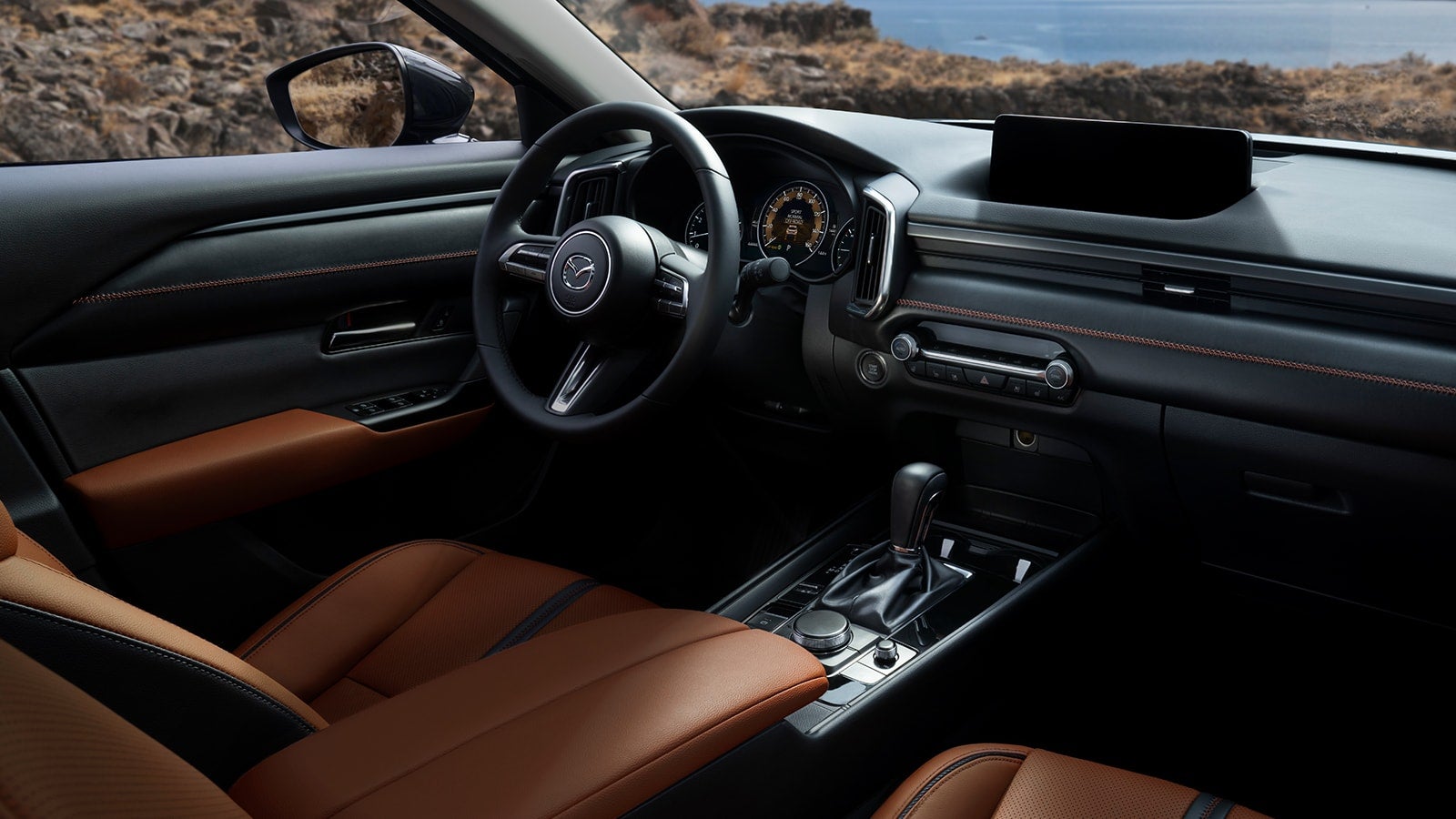 Interior dashboard of the 2023 Mazda CX-50