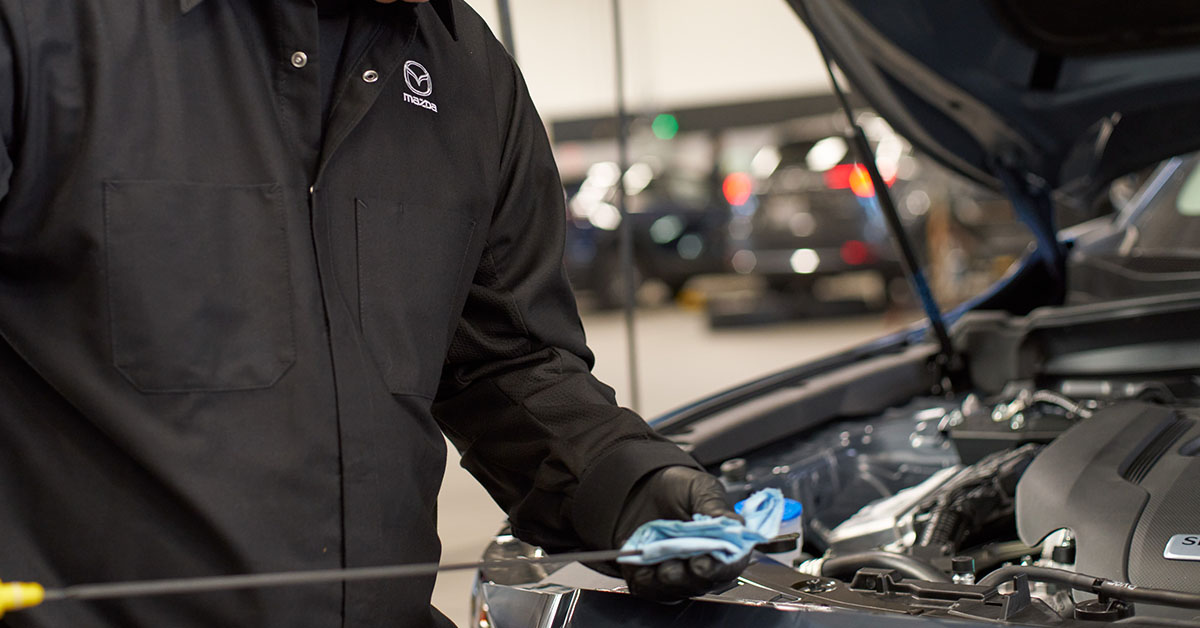 Performing a Mazda service oil change