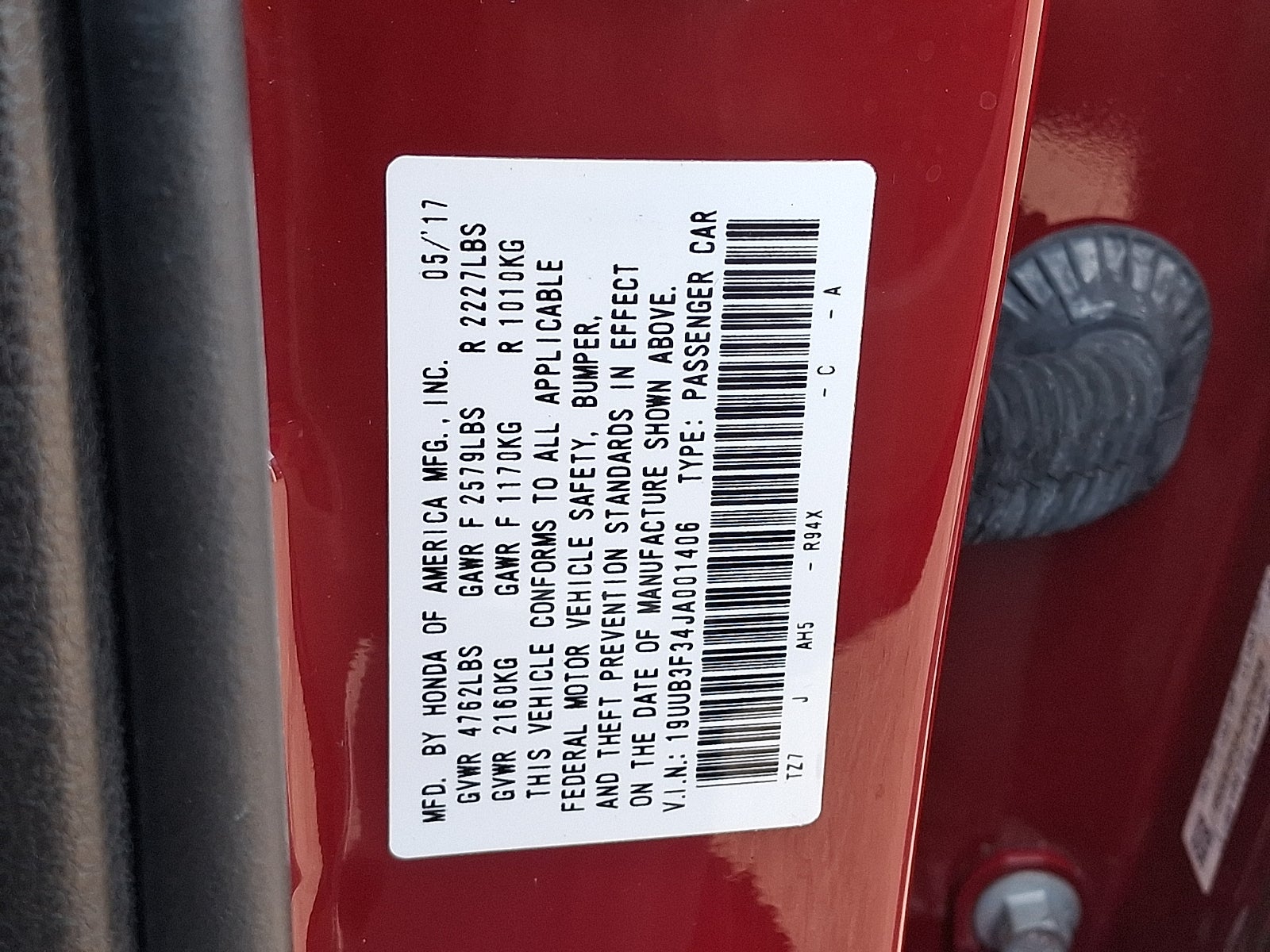 2018 Acura TLX Base