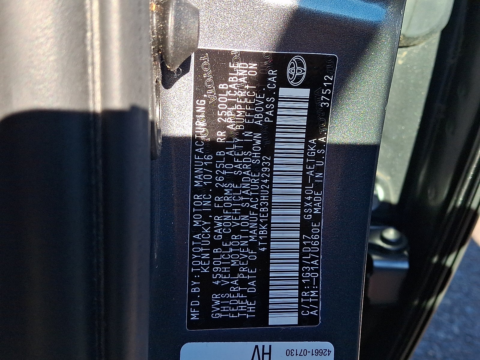 2017 Toyota Avalon XLE