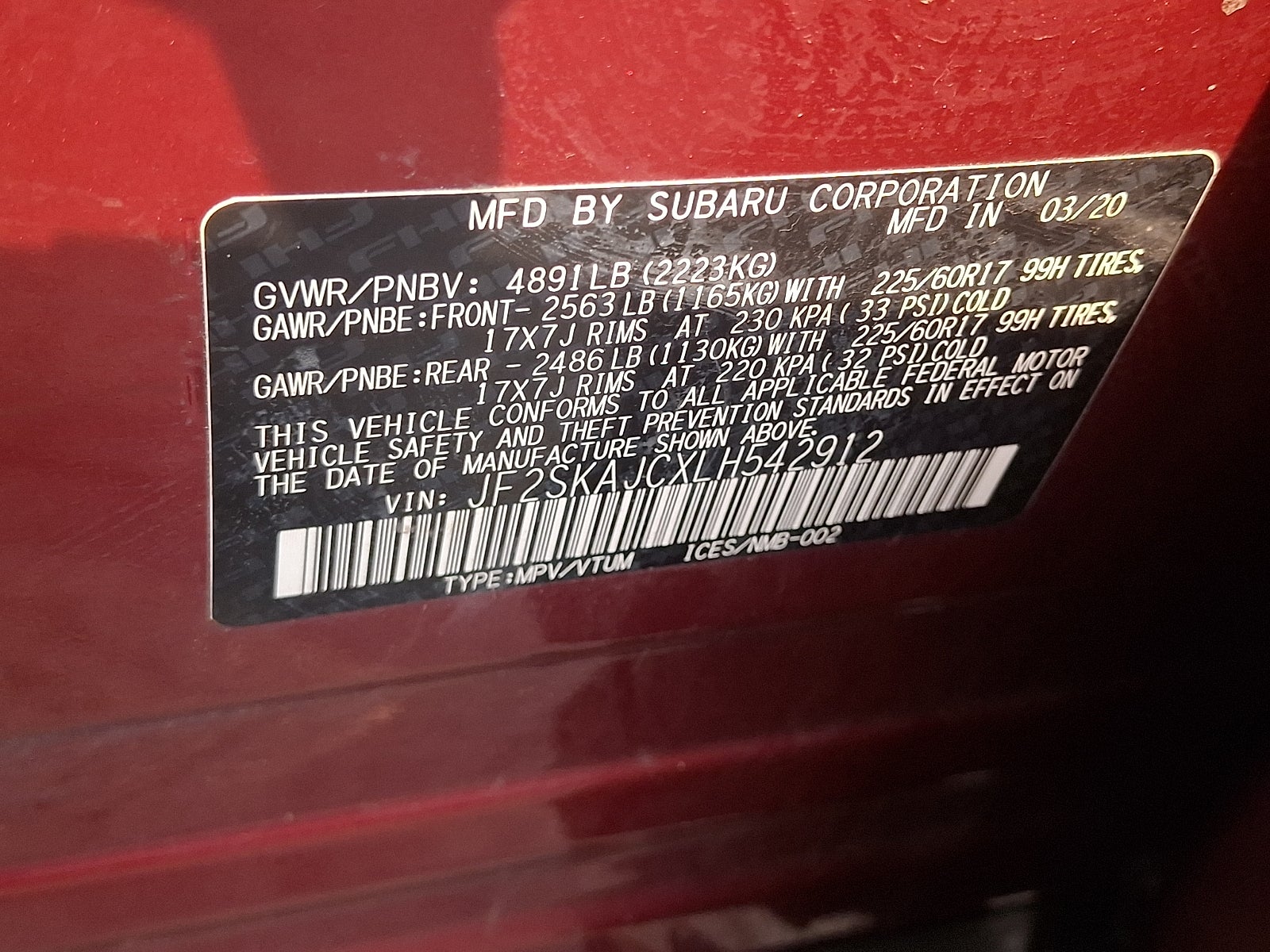 2020 Subaru Forester Premium
