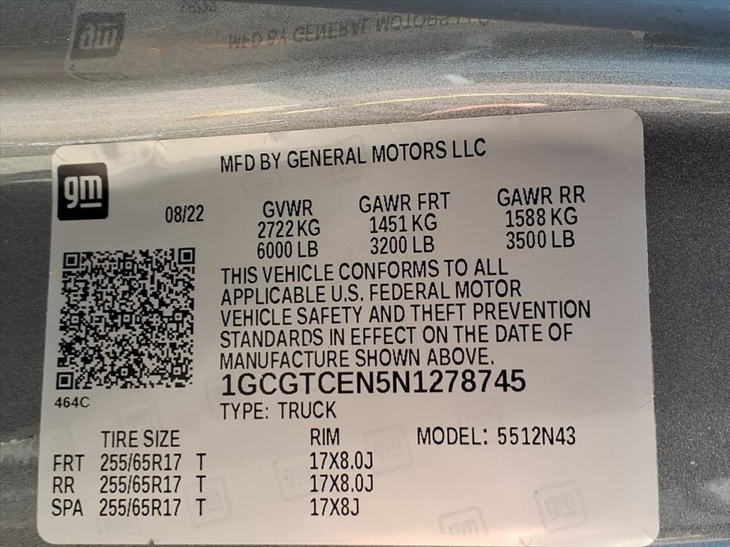 2022 Chevrolet Colorado LT