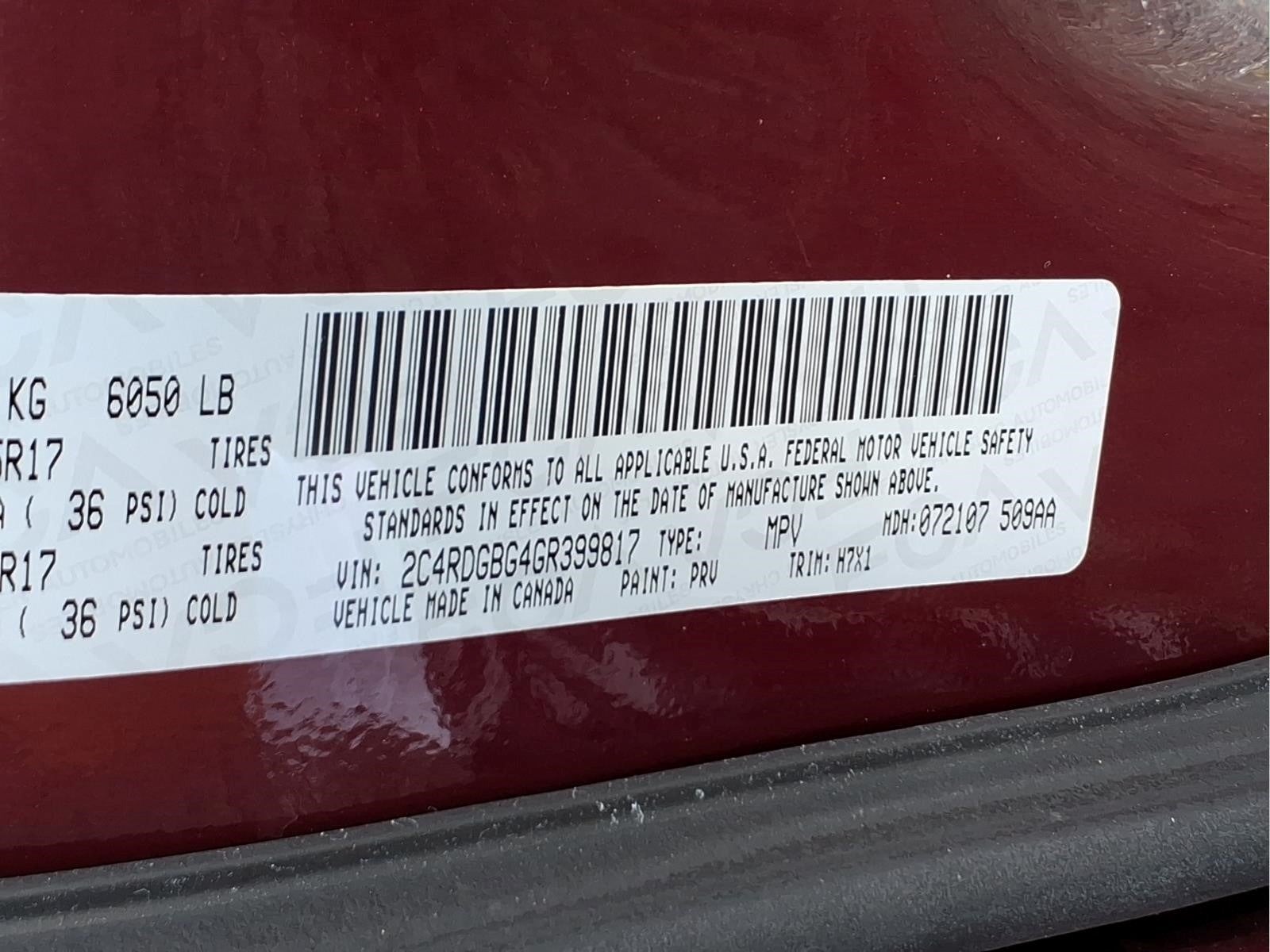 2016 Dodge Grand Caravan SE