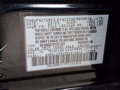 2023 Nissan Sentra SV