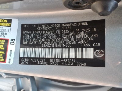 2022 Lexus ES 350 Base