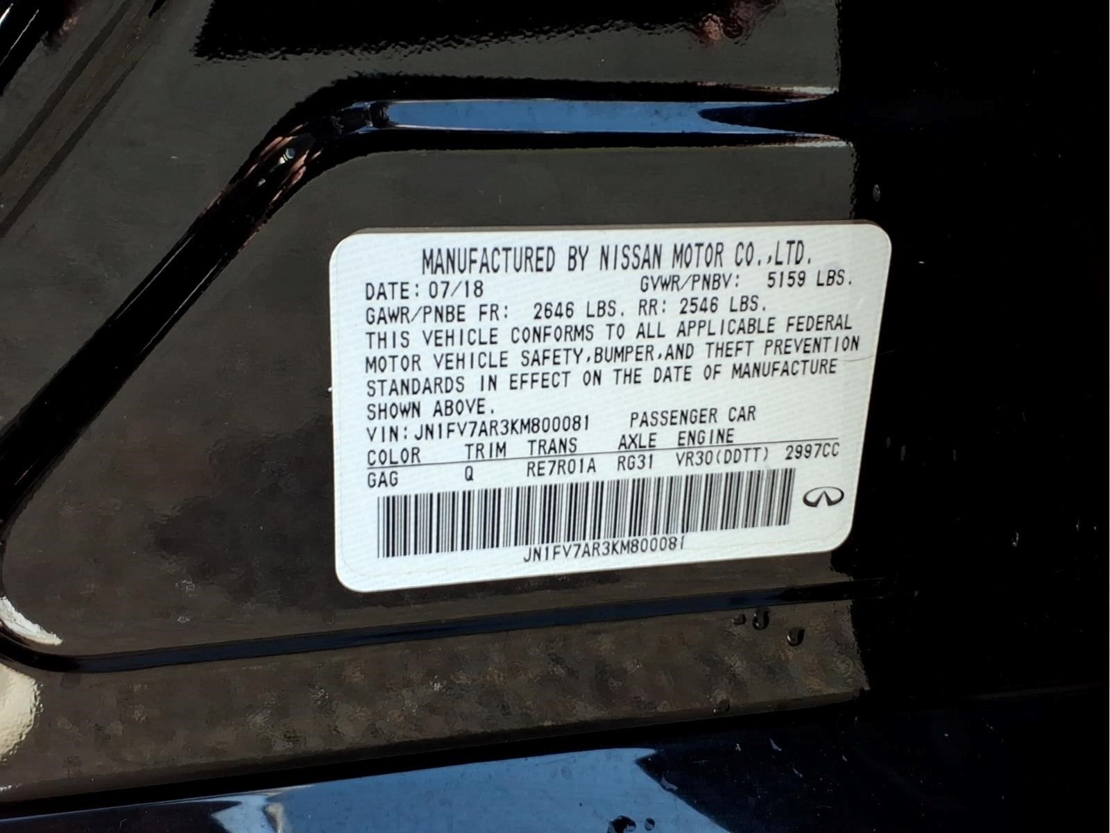 2019 INFINITI Q50 Red Sport 400