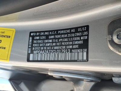 2012 Porsche Panamera 4dr HB