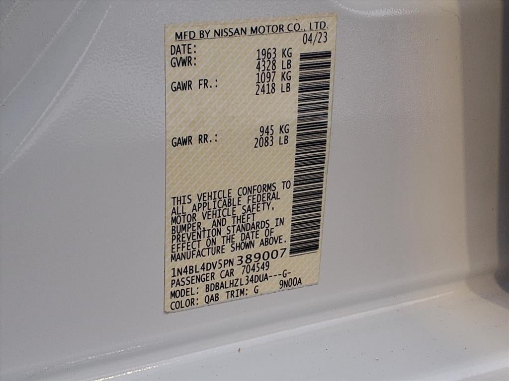 2023 Nissan Altima 2.5 SV