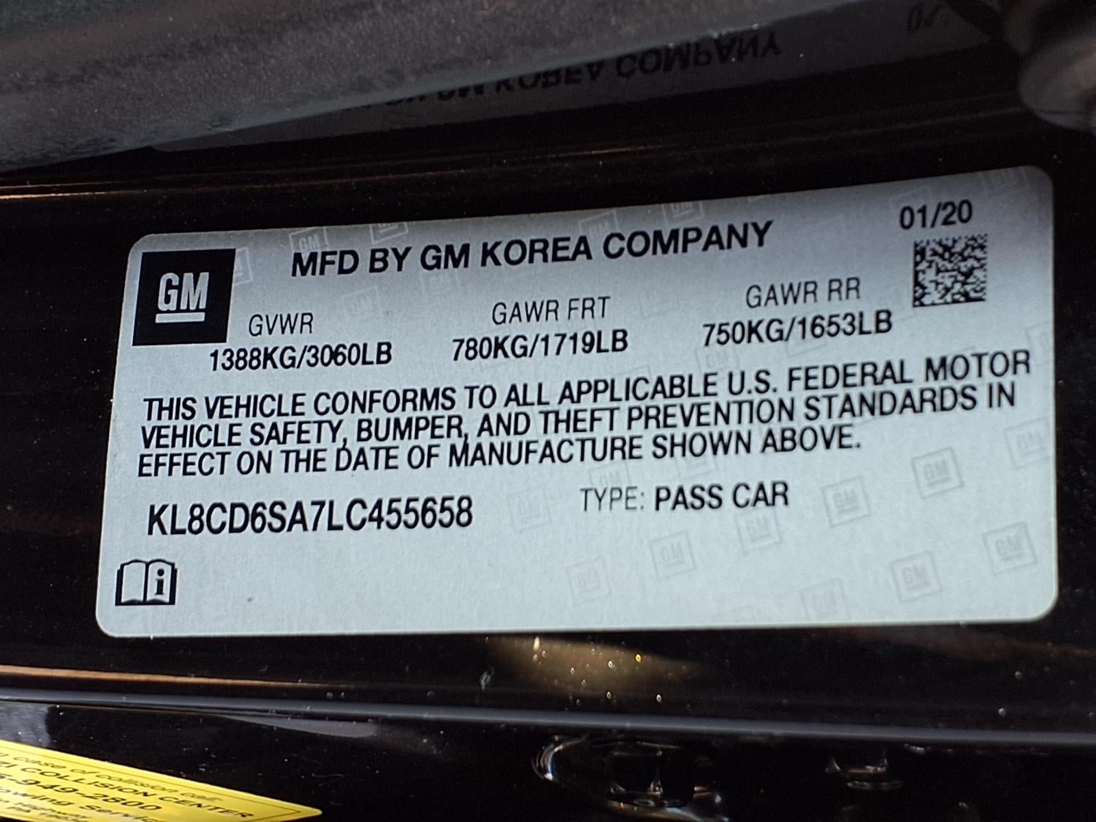 2020 Chevrolet Spark 1LT CVT