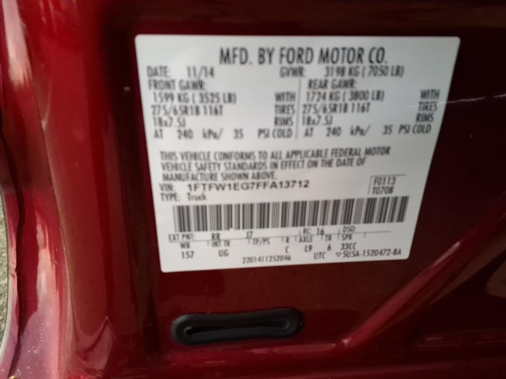 2015 Ford F-150 XLT w/HD Payload Pkg