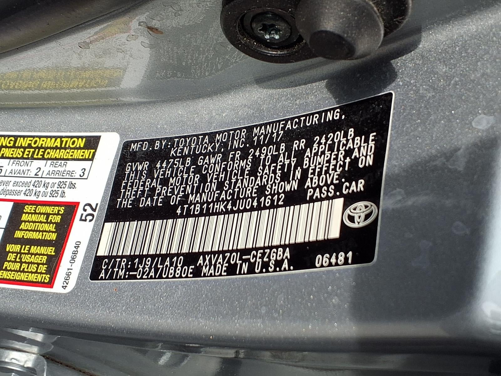 2018 Toyota Camry LE