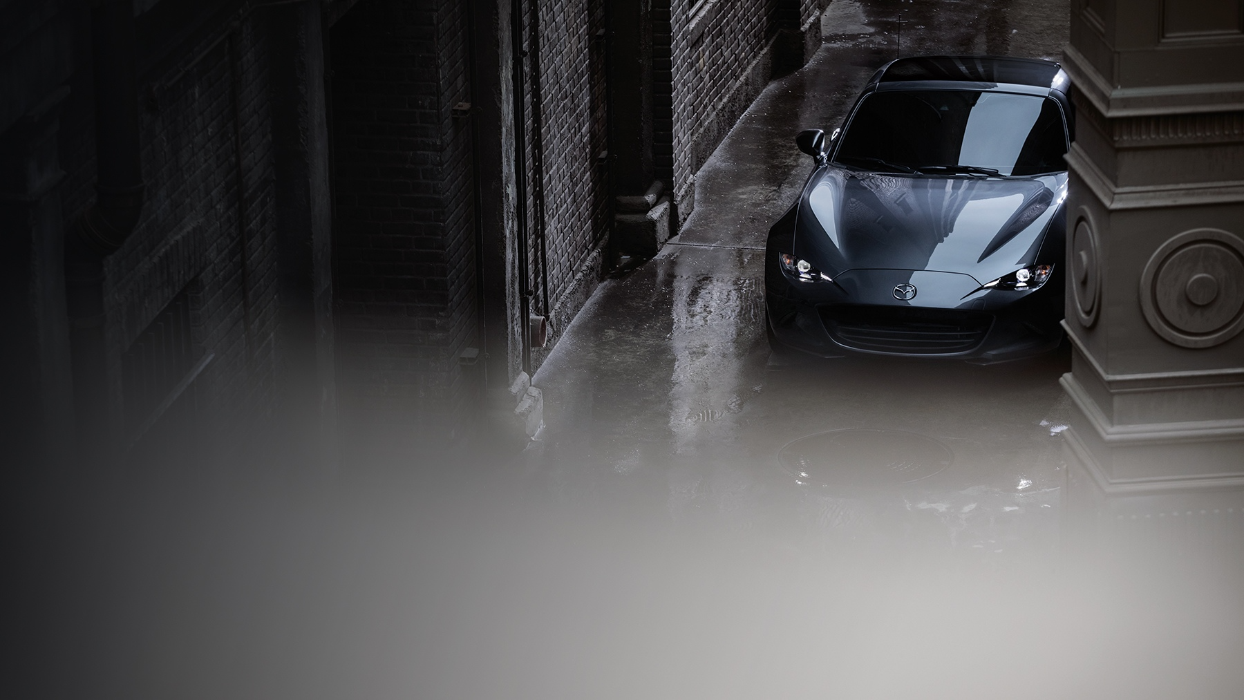 Blue 2023 Mazda MX-5 Miata RF.