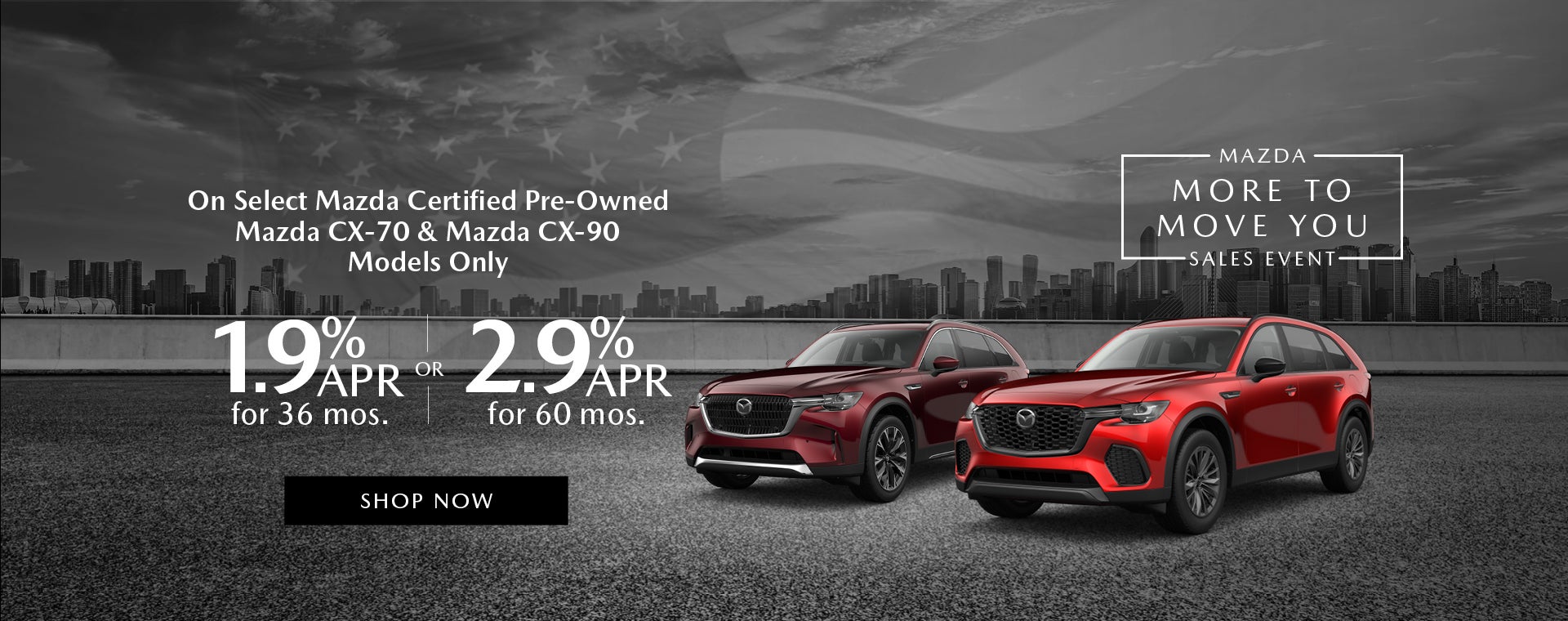 2024–2026 Mazda Certifi ed CX-70 & CX-90 Models