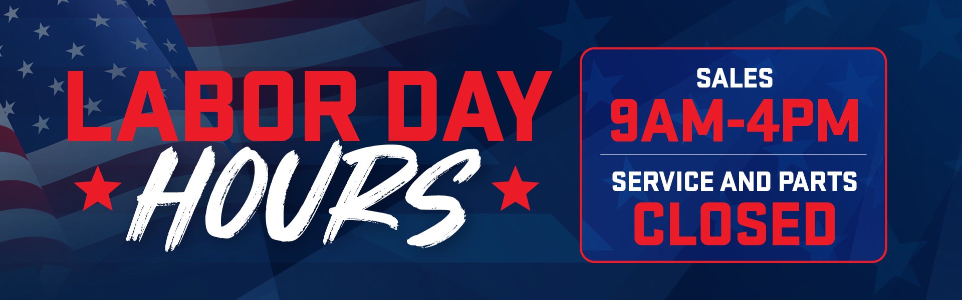 Labor Day Hours